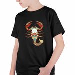 Fashion, accesorii si bijuterii - Copii - Imbracaminte copii - Tricouri copii - Tricou Copii Baieti Scorpion Zodiac Horoscop Scorpio Mandala Astrologie CoolTrend, negru, marime XL Copii - Infinity.ro