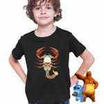Fashion, accesorii si bijuterii - Copii - Imbracaminte copii - Tricouri copii - Tricou Copii Baieti Scorpion Zodiac Horoscop Scorpio Mandala Astrologie CoolTrend, negru, marime XL Copii - Infinity.ro