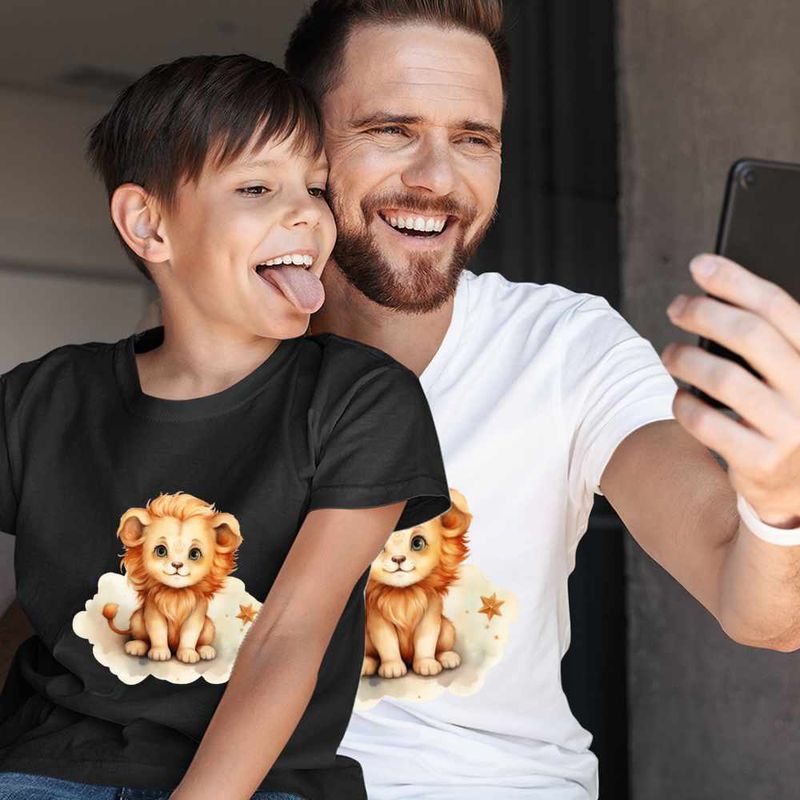 Fashion, accesorii si bijuterii - Copii - Imbracaminte copii - Tricouri copii - Tricou Copii Baieti Leu Baby Zodiac Horoscop Leo Astrologie CoolTrend, alb, marime S Copii - Infinity.ro