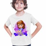 Fashion, accesorii si bijuterii - Copii - Imbracaminte copii - Tricouri copii - Tricou Copii Baieti Printesa Sofia the First CoolTrend, alb, marime XS Copii - Infinity.ro