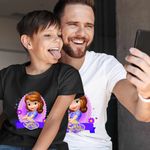 Fashion, accesorii si bijuterii - Copii - Imbracaminte copii - Tricouri copii - Tricou Copii Baieti Printesa Sofia the First CoolTrend, alb, marime XS Copii - Infinity.ro