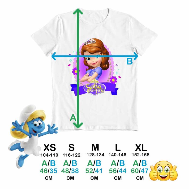 Fashion, accesorii si bijuterii - Copii - Imbracaminte copii - Tricouri copii - Tricou Copii Baieti Printesa Sofia the First CoolTrend, alb, marime XS Copii - Infinity.ro