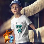 Fashion, accesorii si bijuterii - Copii - Imbracaminte copii - Tricouri copii - Tricou Copii Baieti Super Pisicute Bitsy SuperKitties CoolTrend, alb, marime XL Copii - Infinity.ro