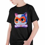 Fashion, accesorii si bijuterii - Copii - Imbracaminte copii - Tricouri copii - Tricou Copii Baieti Ghem Super Pisicute Buddy CoolTrend, negru, marime L Copii - Infinity.ro