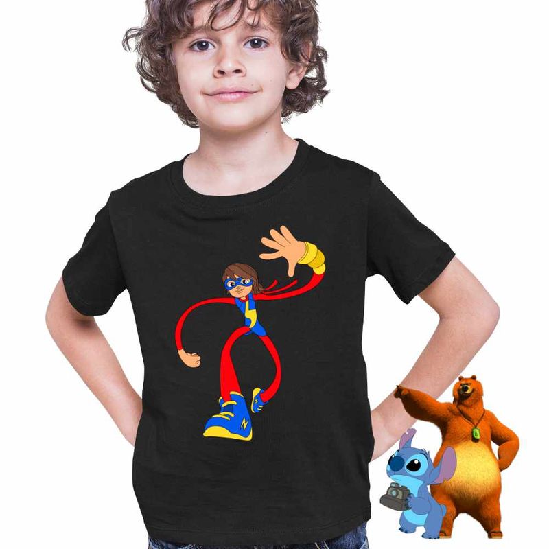 Fashion, accesorii si bijuterii - Copii - Imbracaminte copii - Tricouri copii - Tricou Copii Baieti Ms Marvel Paienjenel Spidey CoolTrend, negru, marime XL Copii - Infinity.ro