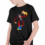 Fashion, accesorii si bijuterii - Copii - Imbracaminte copii - Tricouri copii - Tricou Copii Baieti Ms Marvel Paienjenel Spidey CoolTrend, negru, marime XL Copii - Infinity.ro