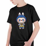 Fashion, accesorii si bijuterii - Copii - Imbracaminte copii - Tricouri copii - Tricou Copii Baieti Labubu Batman Batroti CoolTrend, negru, marime S Copii - Infinity.ro