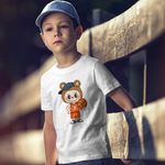 Fashion, accesorii si bijuterii - Copii - Imbracaminte copii - Tricouri copii - Tricou Copii Baieti Labubu Basketball Baschet CoolTrend, alb, marime XL Copii - Infinity.ro