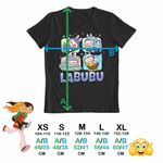 Fashion, accesorii si bijuterii - Copii - Imbracaminte copii - Tricouri copii - Tricou Copii Baieti Labubu Cute Baby CoolTrend, negru, marime M Copii - Infinity.ro