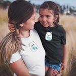 Fashion, accesorii si bijuterii - Copii - Imbracaminte copii - Tricouri copii - Tricou Copii Fete Squishmallows Urs Polar Fram CoolTrend, alb, marime XL Copii - Infinity.ro
