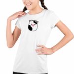 Fashion, accesorii si bijuterii - Copii - Imbracaminte copii - Tricouri copii - Tricou Copii Fete Squishmallows Vacuta Connor CoolTrend, alb, marime XS Copii - Infinity.ro