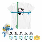 Fashion, accesorii si bijuterii - Copii - Imbracaminte copii - Tricouri copii - Tricou Copii Fete Squishmallows Vacuta Connor CoolTrend, alb, marime XS Copii - Infinity.ro