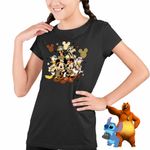 Fashion, accesorii si bijuterii - Copii - Imbracaminte copii - Tricouri copii - Tricou Copii Fete Mickey Mouse All Gang CoolTrend, negru, marime S Copii - Infinity.ro