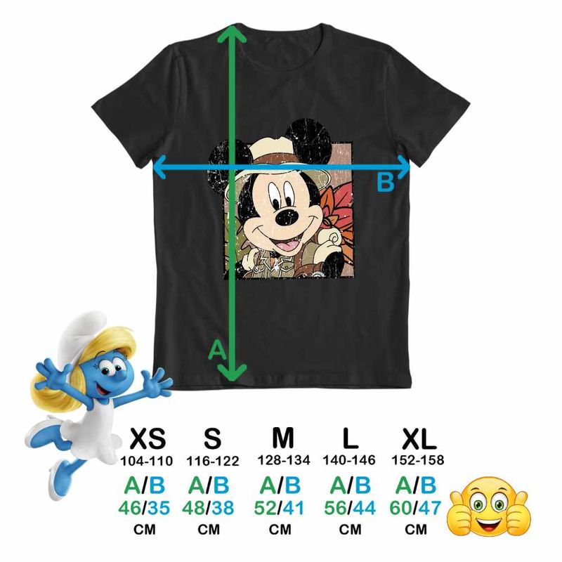 Fashion, accesorii si bijuterii - Copii - Imbracaminte copii - Tricouri copii - Tricou Copii Fete Mickey Mouse Safari Get Wild CoolTrend, negru, marime M Copii - Infinity.ro