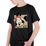 Fashion, accesorii si bijuterii - Copii - Imbracaminte copii - Tricouri copii - Tricou Copii Baieti Minnie Mouse Disney CoolTrend, negru, marime S Copii - Infinity.ro