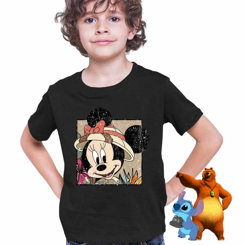 Fashion, accesorii si bijuterii - Copii - Imbracaminte copii - Tricouri copii - Tricou Copii Baieti Minnie Mouse Disney CoolTrend, negru, marime S Copii - Infinity.ro