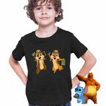 Fashion, accesorii si bijuterii - Copii - Imbracaminte copii - Tricouri copii - Tricou Copii Baieti Chip and Dale Africa Wild Safari CoolTrend, negru, marime M Copii - Infinity.ro