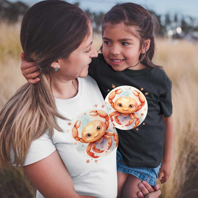 Fashion, accesorii si bijuterii - Copii - Imbracaminte copii - Tricouri copii - Tricou Copii Fete Rac Baby Zodiac Horoscop Cancer Astrologie CoolTrend, alb, marime XL Copii - Infinity.ro