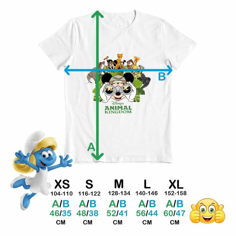 Fashion, accesorii si bijuterii - Copii - Imbracaminte copii - Tricouri copii - Tricou Copii Fete Mickey Mouse in Africa CoolTrend, alb, marime L Copii - Infinity.ro