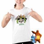 Fashion, accesorii si bijuterii - Copii - Imbracaminte copii - Tricouri copii - Tricou Copii Fete Mickey Mouse in Africa CoolTrend, alb, marime L Copii - Infinity.ro