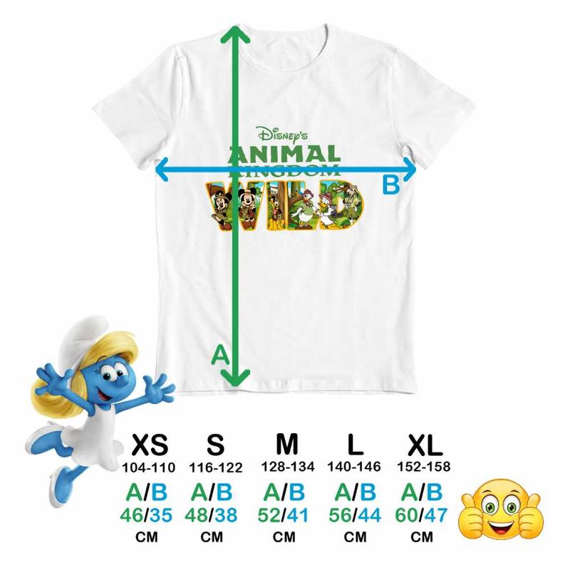 Fashion, accesorii si bijuterii - Copii - Imbracaminte copii - Tricouri copii - Tricou Copii Fete Disney Animal Kingdom Wild CoolTrend, alb, marime S Copii - Infinity.ro