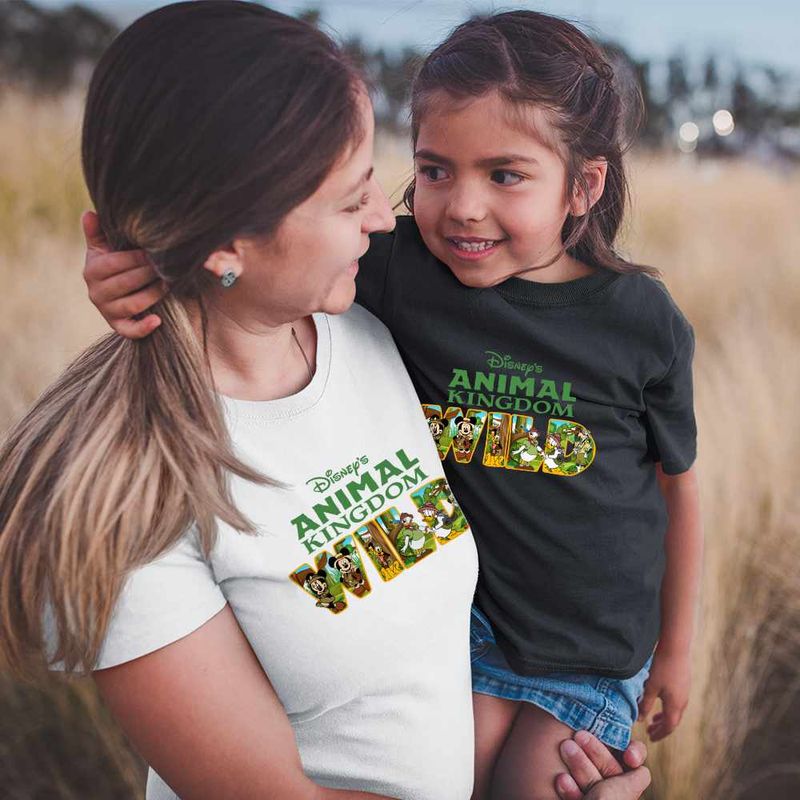 Fashion, accesorii si bijuterii - Copii - Imbracaminte copii - Tricouri copii - Tricou Copii Fete Disney Animal Kingdom Wild CoolTrend, alb, marime S Copii - Infinity.ro