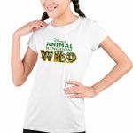 Fashion, accesorii si bijuterii - Copii - Imbracaminte copii - Tricouri copii - Tricou Copii Fete Disney Animal Kingdom Wild CoolTrend, alb, marime S Copii - Infinity.ro