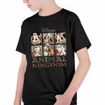 Fashion, accesorii si bijuterii - Copii - Imbracaminte copii - Tricouri copii - Tricou Copii Baieti Disney Africa Animal Kingdom CoolTrend, negru, marime S Copii - Infinity.ro