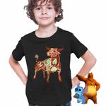 Fashion, accesorii si bijuterii - Copii - Imbracaminte copii - Tricouri copii - Tricou Copii Baieti Taur Zodiac Horoscop Taurus Mandala Astrologie CoolTrend, negru, marime S Copii - Infinity.ro