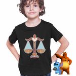 Fashion, accesorii si bijuterii - Copii - Imbracaminte copii - Tricouri copii - Tricou Copii Baieti Balanta Zodiac Horoscop Libra Mandala Astrologie CoolTrend, negru, marime XS Copii - Infinity.ro