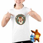 Fashion, accesorii si bijuterii - Copii - Imbracaminte copii - Tricouri copii - Tricou Copii Fete Leu Zodiac Horoscop Leo Mandala Astrologie CoolTrend, alb, marime L Copii - Infinity.ro