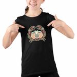 Fashion, accesorii si bijuterii - Copii - Imbracaminte copii - Tricouri copii - Tricou Copii Fete Rac Zodiac Horoscop Cancer Mandala Astrologie CoolTrend, negru, marime S Copii - Infinity.ro