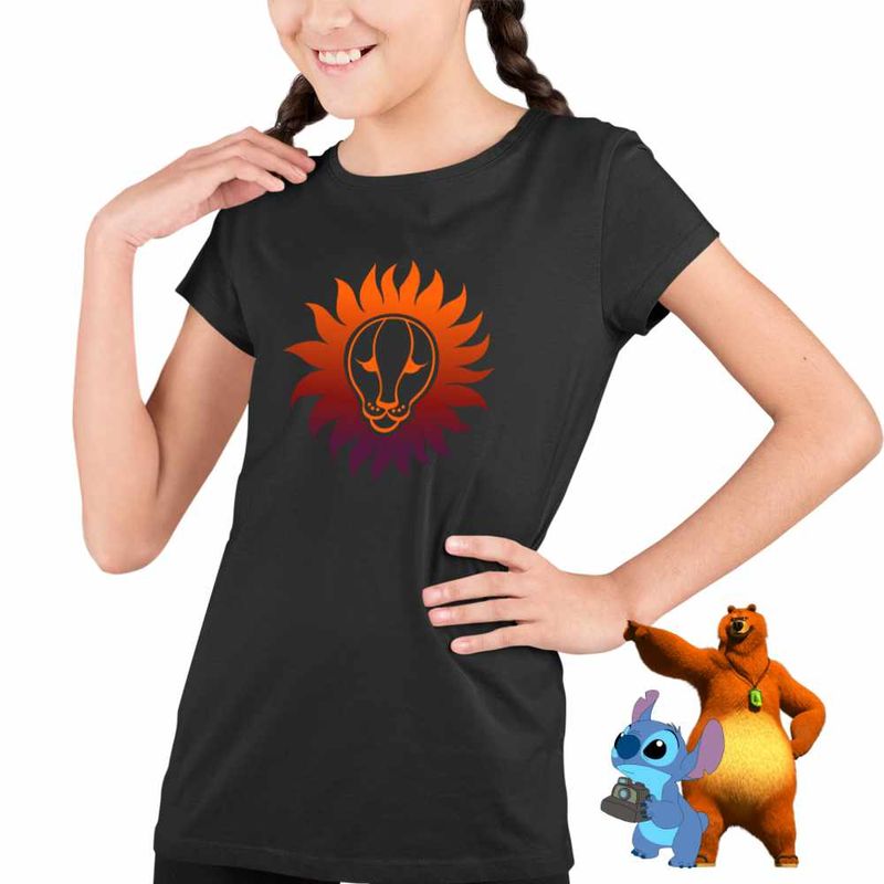 Fashion, accesorii si bijuterii - Copii - Imbracaminte copii - Tricouri copii - Tricou Copii Fete Leu Horoscop Zodie Astrologie Leo CoolTrend, negru, marime L Copii - Infinity.ro