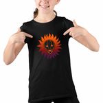 Fashion, accesorii si bijuterii - Copii - Imbracaminte copii - Tricouri copii - Tricou Copii Fete Leu Horoscop Zodie Astrologie Leo CoolTrend, negru, marime L Copii - Infinity.ro