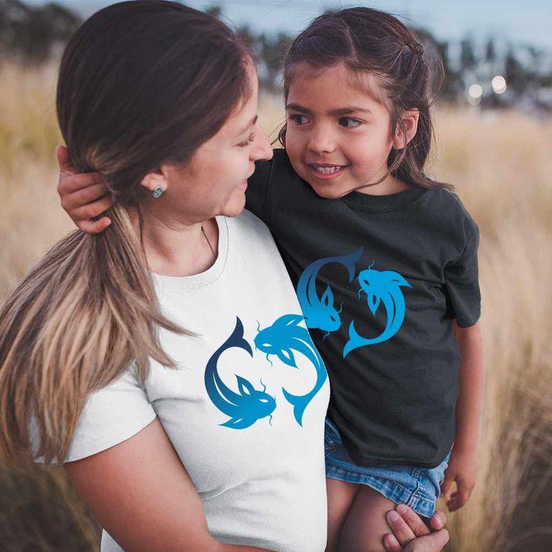 Fashion, accesorii si bijuterii - Copii - Imbracaminte copii - Tricouri copii - Tricou Copii Fete Pesti Horoscop Zodie Astrologie Pisces CoolTrend, alb, marime S Copii - Infinity.ro
