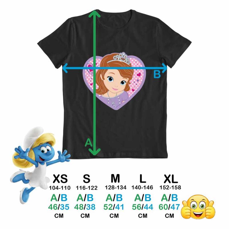 Fashion, accesorii si bijuterii - Copii - Imbracaminte copii - Tricouri copii - Tricou Copii Baieti Sofia Intai Inima Desene CoolTrend, negru, marime S Copii - Infinity.ro