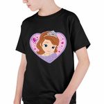 Fashion, accesorii si bijuterii - Copii - Imbracaminte copii - Tricouri copii - Tricou Copii Baieti Sofia Intai Inima Desene CoolTrend, negru, marime S Copii - Infinity.ro