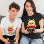 Fashion, accesorii si bijuterii - Copii - Imbracaminte copii - Tricouri copii - Tricou Copii Baieti Labubu Winnie the Pooh Ursulet de plus CoolTrend, negru, marime L Copii - Infinity.ro