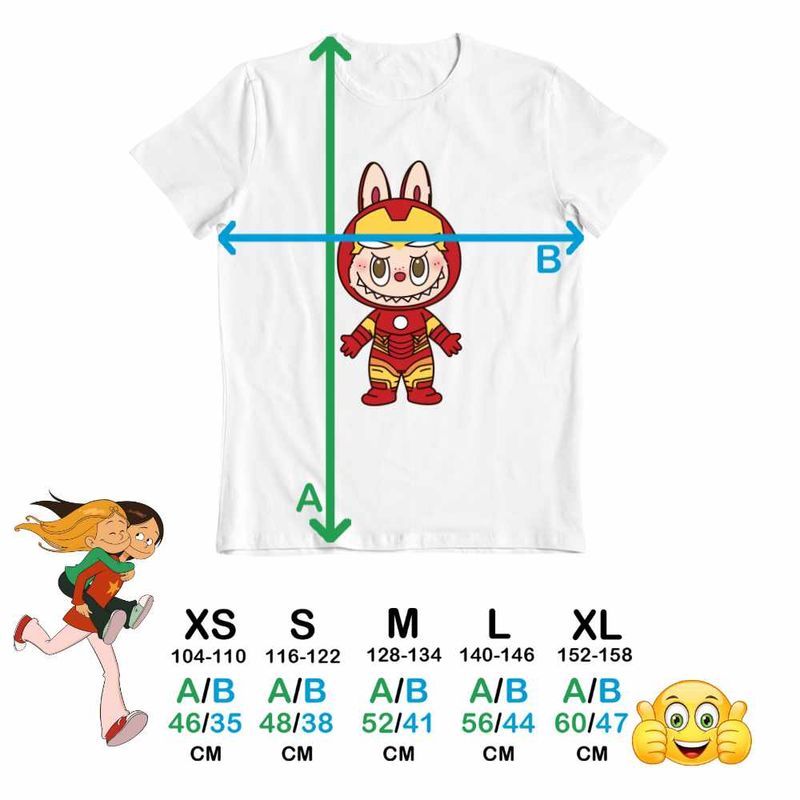 Fashion, accesorii si bijuterii - Copii - Imbracaminte copii - Tricouri copii - Tricou Copii Baieti Labubu Iron Man Marvel CoolTrend, alb, marime XL Copii - Infinity.ro