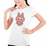 Fashion, accesorii si bijuterii - Copii - Imbracaminte copii - Tricouri copii - Tricou Copii Fete Labubu Heartbreak Dragobete Valentines Day Iubi CoolTrend, alb, marime XL Copii - Infinity.ro