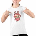 Fashion, accesorii si bijuterii - Copii - Imbracaminte copii - Tricouri copii - Tricou Copii Fete Labubu Heartbreak Dragobete Valentines Day Iubi CoolTrend, alb, marime XL Copii - Infinity.ro