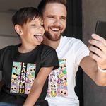 Fashion, accesorii si bijuterii - Copii - Imbracaminte copii - Tricouri copii - Tricou Copii Baieti Labubu Cool Party CoolTrend, alb, marime XS Copii - Infinity.ro