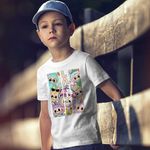 Fashion, accesorii si bijuterii - Copii - Imbracaminte copii - Tricouri copii - Tricou Copii Baieti Labubu Cool Party CoolTrend, alb, marime XS Copii - Infinity.ro