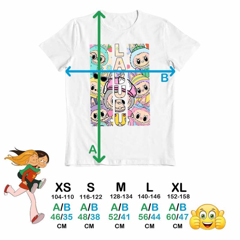 Fashion, accesorii si bijuterii - Copii - Imbracaminte copii - Tricouri copii - Tricou Copii Baieti Labubu Cool Party CoolTrend, alb, marime XS Copii - Infinity.ro