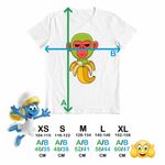 Fashion, accesorii si bijuterii - Copii - Imbracaminte copii - Tricouri copii - Tricou Copii Baieti Cimpanzini Bananini Brainrot CoolTrend, alb, marime XS Copii - Infinity.ro