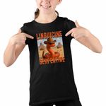 Fashion, accesorii si bijuterii - Copii - Imbracaminte copii - Tricouri copii - Tricou Copii Fete Linguicine Serpentine Brainrot Brain Rot CoolTrend, negru, marime XL Copii - Infinity.ro