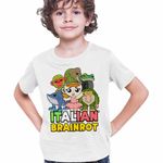 Fashion, accesorii si bijuterii - Copii - Imbracaminte copii - Tricouri copii - Tricou Copii Baieti Italian Ballerina Tralalero BrrBrr Brainrot Brain Rot CoolTrend, alb, marime L Copii - Infinity.ro