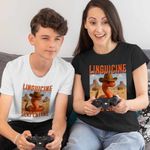 Fashion, accesorii si bijuterii - Copii - Imbracaminte copii - Tricouri copii - Tricou Copii Baieti Linguicine Serpentine Brainrot Brain Rot CoolTrend, negru, marime S Copii - Infinity.ro