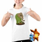 Fashion, accesorii si bijuterii - Copii - Imbracaminte copii - Tricouri copii - Tricou Copii Fete Lirili Larila Brainrot Italian Brain Rot CoolTrend, alb, marime M Copii - Infinity.ro