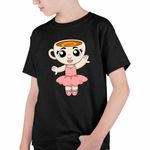 Fashion, accesorii si bijuterii - Copii - Imbracaminte copii - Tricouri copii - Tricou Copii Baieti Ballerina Cappuccina Brain rot CoolTrend, negru, marime XS Copii - Infinity.ro